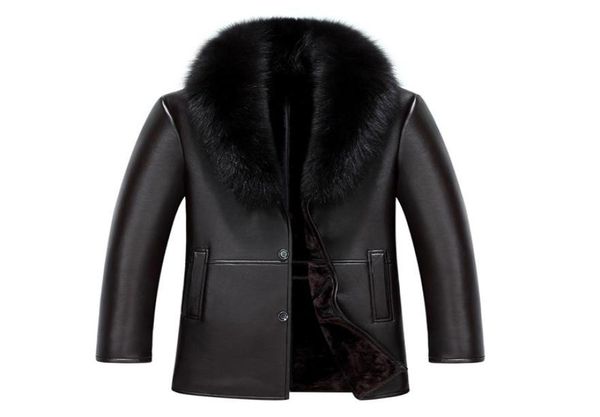 2020 new arrival men leather coat faux sheepskin coat overcoat winter leather fur lined men jacket fur collar1696511, Black
2020 new arrival men leather coat faux sheepskin coat overcoat winter leather fur lined men jacket fur collar1696511, Black