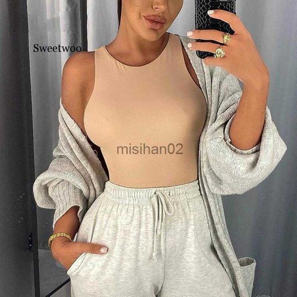 women's jumpsuits rompers summer sleeveless o neck bodysuit women off shoulder body streetwear casual white bodysuits hkd230814, Black;white
women's jumpsuits rompers summer sleeveless o neck bodysuit women off shoulder body streetwear casual white bodysuits hkd230814, Black;white