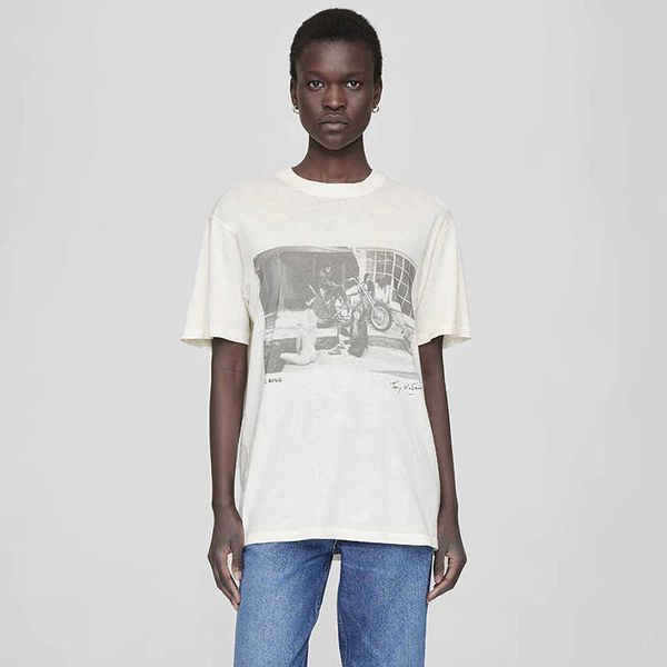 23 anines designer tess women bing motorcycle print cotton light apricot t shirt short sleeved t-shirt summer polos, White
23 anines designer tess women bing motorcycle print cotton light apricot t shirt short sleeved t-shirt summer polos, White