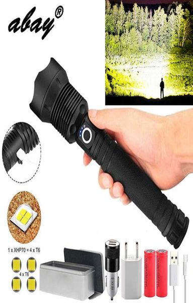 300000 lm 90.2 most powerful led flashlight torch usb 50 rechargeable tactical flashlights 18650 or 26650 hand lamp 70 2106085903665
300000 lm 90.2 most powerful led flashlight torch usb 50 rechargeable tactical flashlights 18650 or 26650 hand lamp 70 2106085903665