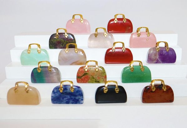 gold natural stone mini bag charms ornament healing crystal reiki gemstone pendant crafts home decoration gift4888356, Bronze;silver
gold natural stone mini bag charms ornament healing crystal reiki gemstone pendant crafts home decoration gift4888356, Bronze;silver