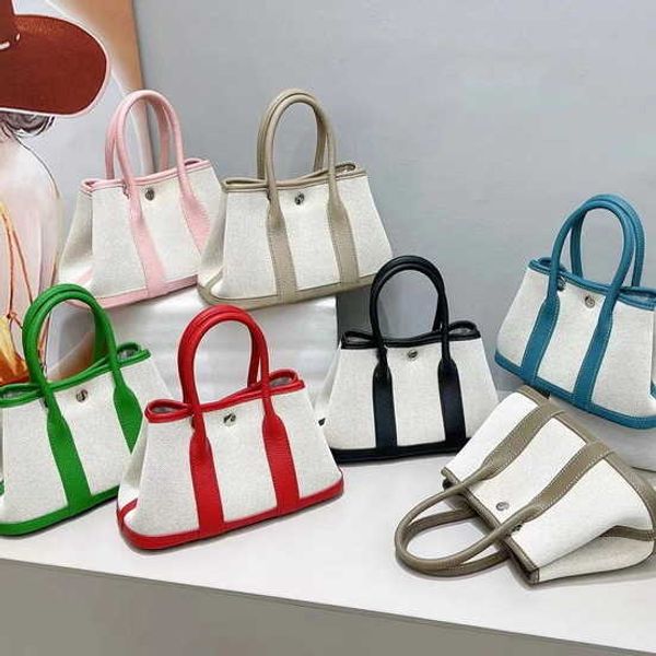 classic tote bags garden party 2023 new h canvas with layer cowhide bag contrast fashion handbag color versatile crossbody women's thtb
classic tote bags garden party 2023 new h canvas with layer cowhide bag contrast fashion handbag color versatile crossbody women's thtb
