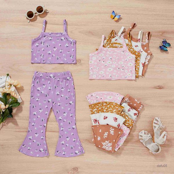 clothing sets 1-6years toddler baby girl summer clothing set sleeveless floral printed vest long flared pants 5colors r230814, White
clothing sets 1-6years toddler baby girl summer clothing set sleeveless floral printed vest long flared pants 5colors r230814, White