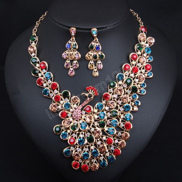 full diamonds peacock bridal jewelry sets crystal statement choker necklace earrings wedding african women party jewelry, Slivery;golden
full diamonds peacock bridal jewelry sets crystal statement choker necklace earrings wedding african women party jewelry, Slivery;golden