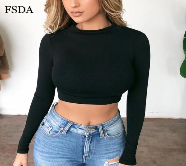 fsda long sleeve o neck short t shirt women harajuku korean basic casual white black burgundy clubwear autumn crop 880979
fsda long sleeve o neck short t shirt women harajuku korean basic casual white black burgundy clubwear autumn crop 880979