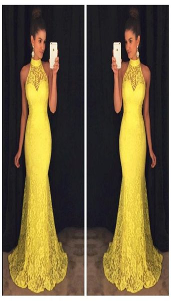 high neck slim yellow lace prom dresses sweep train custom online vestidos de soiree dubai long evening party gowns 1536689, Black
high neck slim yellow lace prom dresses sweep train custom online vestidos de soiree dubai long evening party gowns 1536689, Black