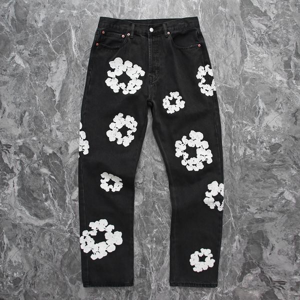 men's classic straight-leg jeans trousers pants for autumn 23fw straight fit casual pants stylish embroidery flower embroidered floral, Black;brown
men's classic straight-leg jeans trousers pants for autumn 23fw straight fit casual pants stylish embroidery flower embroidered floral, Black;brown