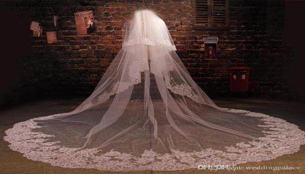 2019 cathedral lace bridal veils wedding veil promotion with comb twolayers beautiful lace appliques v us de noiva6353042, Black
2019 cathedral lace bridal veils wedding veil promotion with comb twolayers beautiful lace appliques v us de noiva6353042, Black