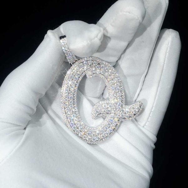 custom iced out initial letter a~z name hip hop pendant 925 silver vvs baguette moissanite men jewelry charm necklace pendant 
custom iced out initial letter a~z name hip hop pendant 925 silver vvs baguette moissanite men jewelry charm necklace pendant