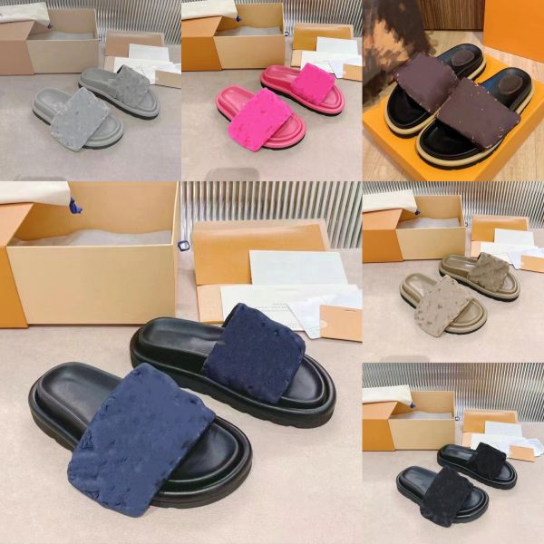 designer slippers women&men sandal embossed printing pillow hook & loop slipper mule summer flat heel slippers slides flip flops b kpezev, Black
designer slippers women&men sandal embossed printing pillow hook & loop slipper mule summer flat heel slippers slides flip flops b kpezev, Black