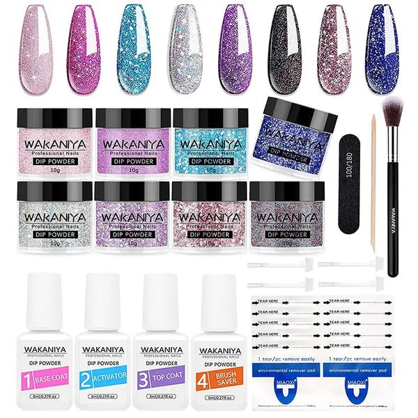nail dip powder kit 8 colors glitter purple shiny effect nail powder set with liquids base coat nail remover pads dip powder set for women n
nail dip powder kit 8 colors glitter purple shiny effect nail powder set with liquids base coat nail remover pads dip powder set for women n