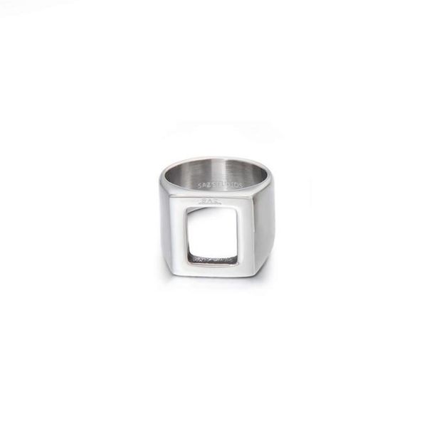 2021 minimalist ins square hollow ring men039s cold hip hop personality retro index finger titanium steel accessories4833848, Silver
2021 minimalist ins square hollow ring men039s cold hip hop personality retro index finger titanium steel accessories4833848, Silver