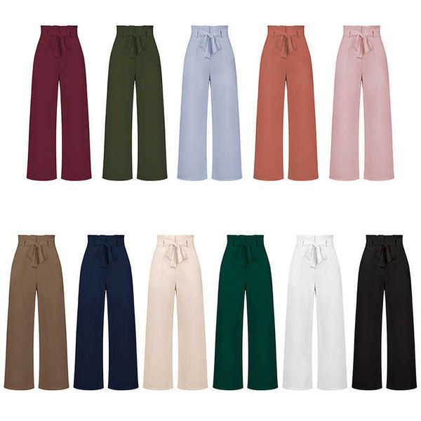 new women's trousers casual and versatile wide leg pants with belt pants summer, Black;white
new women's trousers casual and versatile wide leg pants with belt pants summer, Black;white