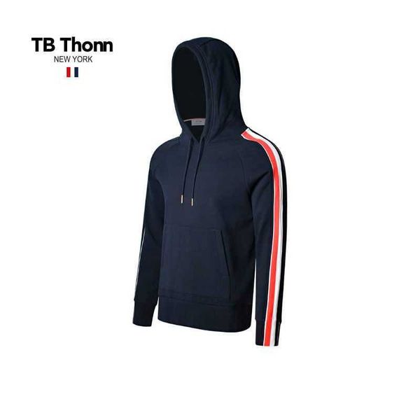 trendy brand european american and british college style contrasting hoodie tb thonn minimalist side striped men's women's jacket, Black;brown
trendy brand european american and british college style contrasting hoodie tb thonn minimalist side striped men's women's jacket, Black;brown