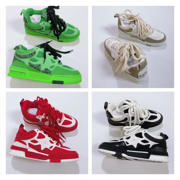 designer skate sneaker casual shoes 1854 series double laces bicolor flower sneakers calf leather technical mesh suede fall winter mens wome, Black
designer skate sneaker casual shoes 1854 series double laces bicolor flower sneakers calf leather technical mesh suede fall winter mens wome, Black