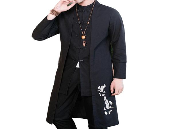 4008 straight cotton linen trench coat men plus size mandarin collar embroidery vintage chinese style clothing false two piece4240166, Tan;black
4008 straight cotton linen trench coat men plus size mandarin collar embroidery vintage chinese style clothing false two piece4240166, Tan;black