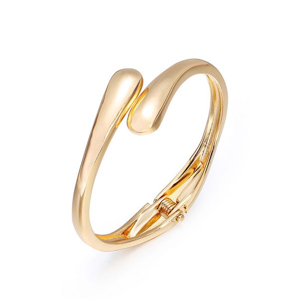 gold open new fashion versatile european and american alloy bracelet simple round head water drop women's bracelet jewelry, Black
gold open new fashion versatile european and american alloy bracelet simple round head water drop women's bracelet jewelry, Black