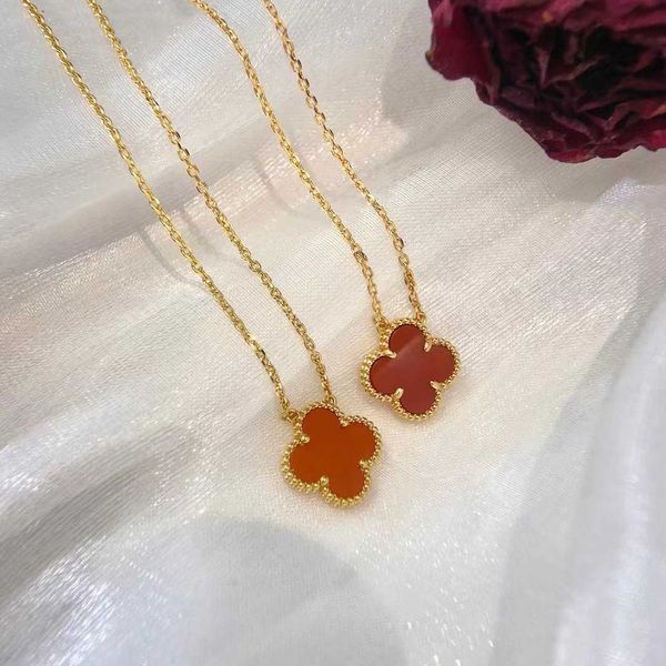 designer luxury jewelry accessories for women cleef high edition heavy plating 18k rose gold lucky four-leaf clover new necklace small group, Black
designer luxury jewelry accessories for women cleef high edition heavy plating 18k rose gold lucky four-leaf clover new necklace small group, Black