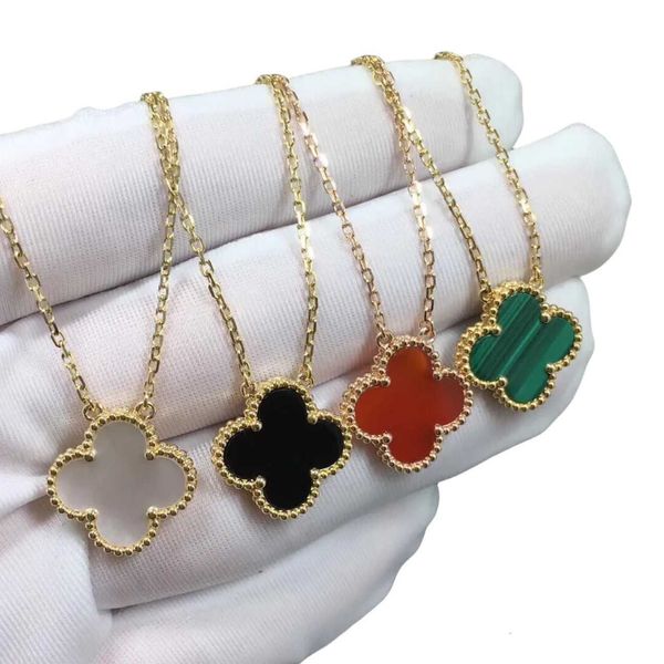 

Designer Four-leaf Clover Luxury Top jewelry accessories 18K Gold Plated Necklaces Flowers Four-leaf Cleef Fashional Pendant Necklace Wedding Party Jewelry
