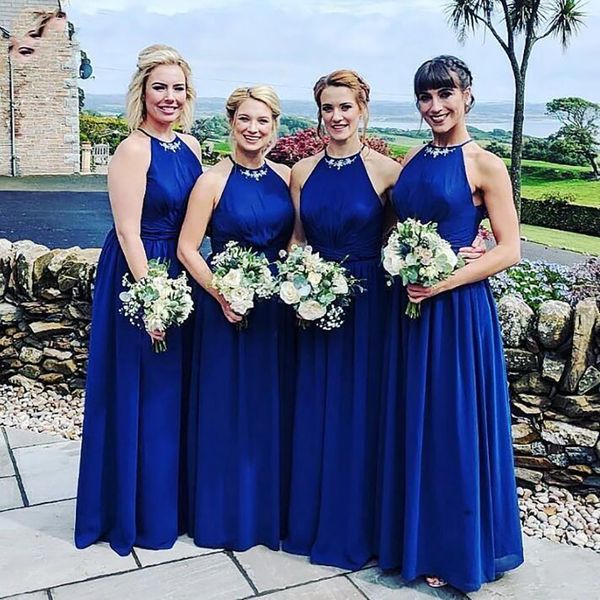 royal blue bridesmaid dresses 2023 chiffon halter beaded crystals floor length custom made maid of honor gown country wedding guest wear dre, White;pink
royal blue bridesmaid dresses 2023 chiffon halter beaded crystals floor length custom made maid of honor gown country wedding guest wear dre, White;pink