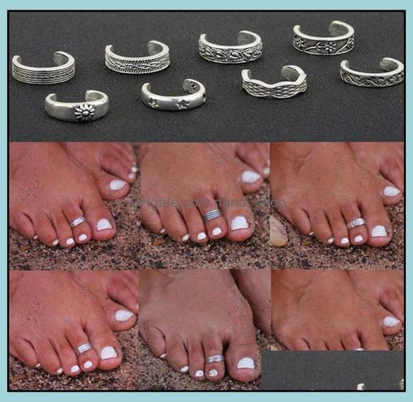 toe rings body jewelry 8pcs elegant women 925 sterling sier ring foot adjustable beach fashion show retro style jewellry drop deli1958845, Silver
toe rings body jewelry 8pcs elegant women 925 sterling sier ring foot adjustable beach fashion show retro style jewellry drop deli1958845, Silver