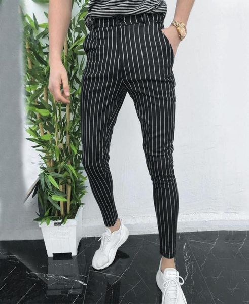 2019 men dress pants mens skinny casual trousers slim fit business mens suit pants formal plaid size4048235, Black
2019 men dress pants mens skinny casual trousers slim fit business mens suit pants formal plaid size4048235, Black