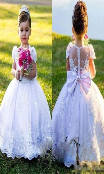 lovely flower girls dresses for weddings cap sleeves ball gown girls pageant dress back sheer lace appliques bow first communion d7659466, White;blue
lovely flower girls dresses for weddings cap sleeves ball gown girls pageant dress back sheer lace appliques bow first communion d7659466, White;blue