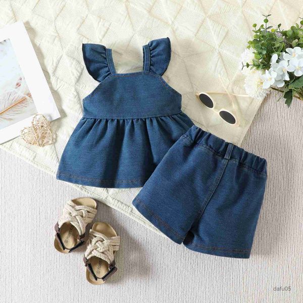clothing sets 2023-05-11 lioraitiin 0-24m infant newborn baby girl 2pcs summer clothing off shoulder solid blue shorts dress denim pants r23, White
clothing sets 2023-05-11 lioraitiin 0-24m infant newborn baby girl 2pcs summer clothing off shoulder solid blue shorts dress denim pants r23, White