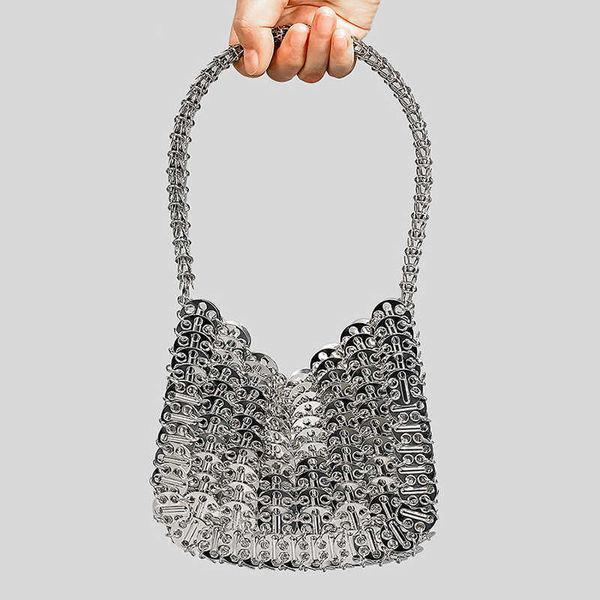 metallic sequin underarm shoulder bag luxury designer handbags for women new aluminum sheet silver purses
metallic sequin underarm shoulder bag luxury designer handbags for women new aluminum sheet silver purses
