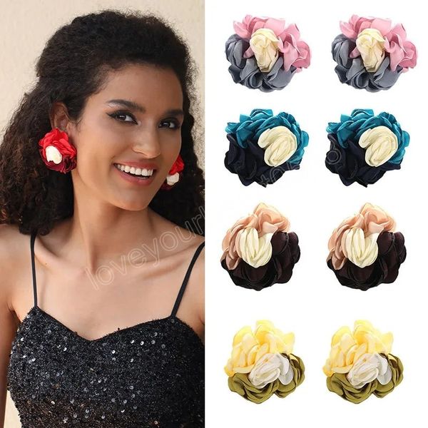 fashion flower cloth stud earrings for 2023 women korean petal elegant bride jewelry holiday simple earnings wedding party gift, Golden;silver
fashion flower cloth stud earrings for 2023 women korean petal elegant bride jewelry holiday simple earnings wedding party gift, Golden;silver