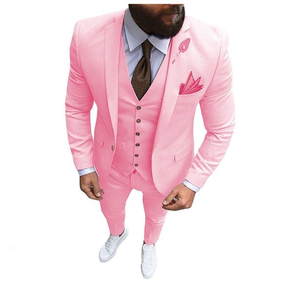 men s suits blazers pink 3 pieces suit formal business notch lapel slim fit tuxedo man blazer for wedding blazer vest pants 230814, White;black
men s suits blazers pink 3 pieces suit formal business notch lapel slim fit tuxedo man blazer for wedding blazer vest pants 230814, White;black