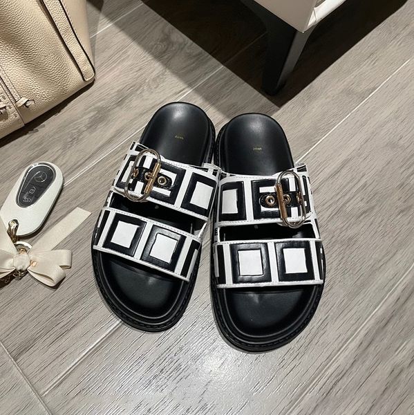 new slippers men woman classic flat heel slide designer shoes brown double ff sliders summer beach sandals buckle sandale fashion outdoors l, Black
new slippers men woman classic flat heel slide designer shoes brown double ff sliders summer beach sandals buckle sandale fashion outdoors l, Black