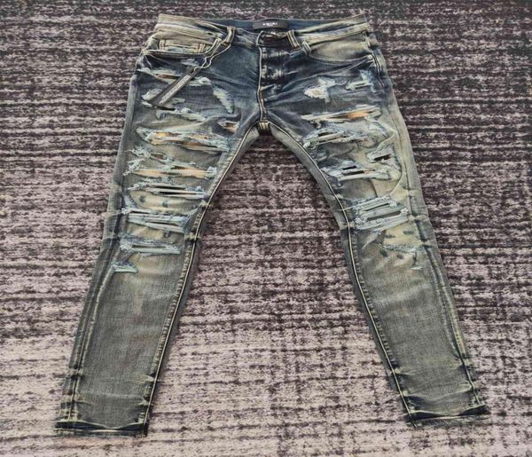 old new street yellow plaid patch hole making patchwork jeans trendy poison9306210, Blue
old new street yellow plaid patch hole making patchwork jeans trendy poison9306210, Blue