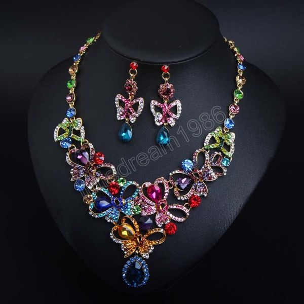 butterfly crystal necklace earrings jewelry set statement african choker collar rhinestone for women bridal wedding party gifts, Slivery;golden
butterfly crystal necklace earrings jewelry set statement african choker collar rhinestone for women bridal wedding party gifts, Slivery;golden