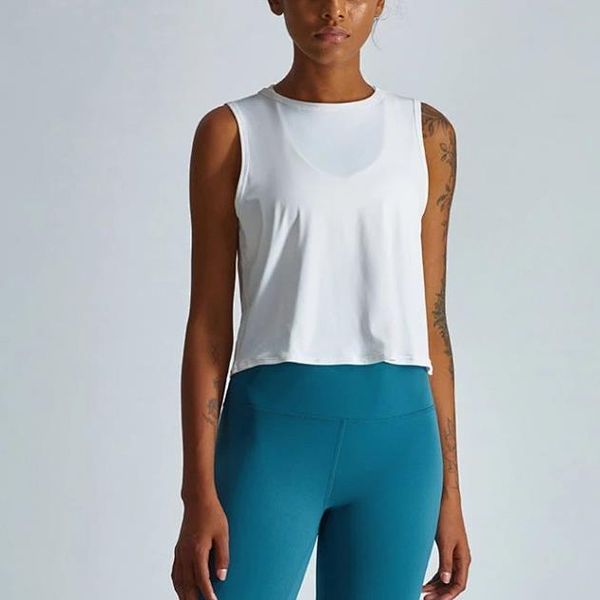 new sleeveless round neck sports fitness t-shirt naked shirt loose simple ladies yoga clothes
new sleeveless round neck sports fitness t-shirt naked shirt loose simple ladies yoga clothes