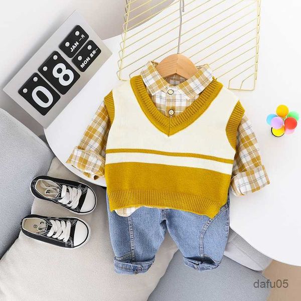 clothing sets spring autumn cotton 3pc knitted sweater vest+shirt+denim boys/girls clothing sets children's toddler fashion casual kids, White
clothing sets spring autumn cotton 3pc knitted sweater vest+shirt+denim boys/girls clothing sets children's toddler fashion casual kids, White