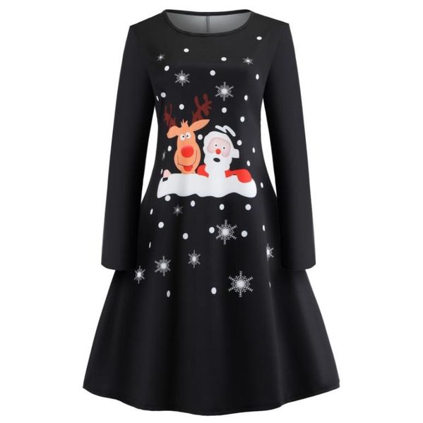 women christmas dress ladies causal printed long sleeve bodycon evening prom costume swing dress4517459, White;black
women christmas dress ladies causal printed long sleeve bodycon evening prom costume swing dress4517459, White;black