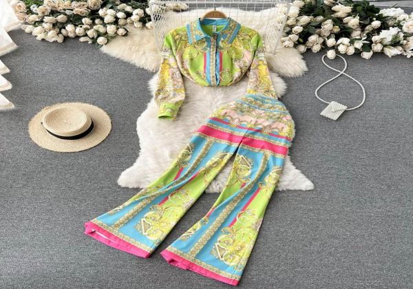 women039s two piece pants d166 fashion spring autumn loose thin lapel printed long sleeve shirt high waist flared leg twopiece8015992, White
women039s two piece pants d166 fashion spring autumn loose thin lapel printed long sleeve shirt high waist flared leg twopiece8015992, White