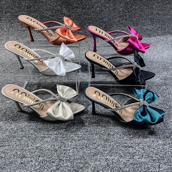 sandals fashion butterflyknot women slippers pointed toe s design slip on summer mules slides woman shoes high heels 230220, Black
sandals fashion butterflyknot women slippers pointed toe s design slip on summer mules slides woman shoes high heels 230220, Black