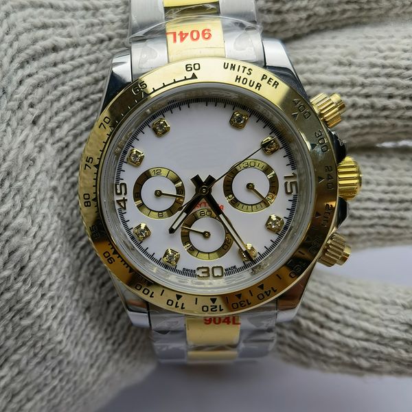 men's watch luxury watch automatic mechanical watch 40mm folding buckle sapphire crystal glass 904 precision steel 116523 gold band dia, Slivery;brown
men's watch luxury watch automatic mechanical watch 40mm folding buckle sapphire crystal glass 904 precision steel 116523 gold band dia, Slivery;brown