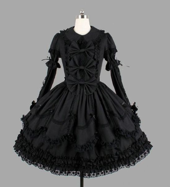 theme costume customized classic black cotton lolita dresses long sleeve with removable layered cosplay costume for girl1278376, Black;red
theme costume customized classic black cotton lolita dresses long sleeve with removable layered cosplay costume for girl1278376, Black;red