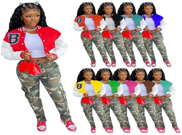 women jacket designer long sleeve autumn and winter sweater button press baseball jackets color stitching thread coat 10 colo1138708, Black;brown
women jacket designer long sleeve autumn and winter sweater button press baseball jackets color stitching thread coat 10 colo1138708, Black;brown