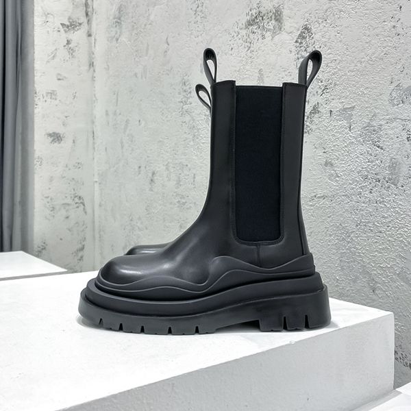 martin boots couple chelsea boots leather mid-leg b v mens and womens boots luxury designer new mid-autumn and winter platform elevation boo, Black
martin boots couple chelsea boots leather mid-leg b v mens and womens boots luxury designer new mid-autumn and winter platform elevation boo, Black