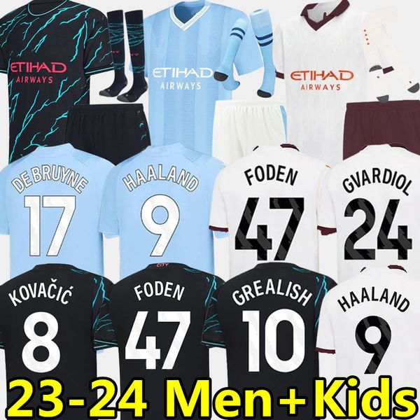 23 24 mans cities soccer jerseys haaland foden grealish de bruyne gvardiol kovacic bernardo j. alvarez stones 2023 2024 manchesters football, Black;yellow
23 24 mans cities soccer jerseys haaland foden grealish de bruyne gvardiol kovacic bernardo j. alvarez stones 2023 2024 manchesters football, Black;yellow