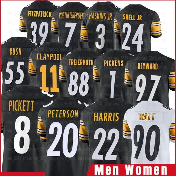 8 kenny pickett pittsburghs steeleres football jerseys patrick peterson najee harris george pickens chris boswell cameron heyward pat freier, Black;red
8 kenny pickett pittsburghs steeleres football jerseys patrick peterson najee harris george pickens chris boswell cameron heyward pat freier, Black;red