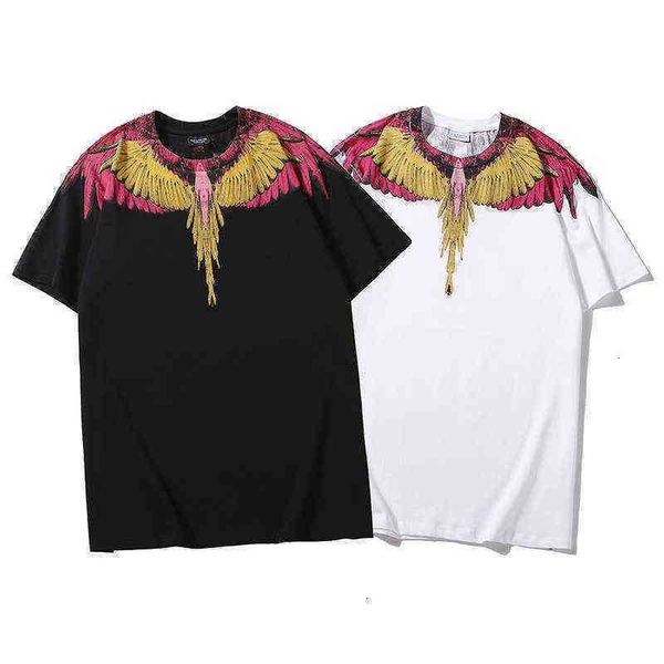 tee t-shirt tees shirt s 20ss mb red and yellow wings feather printed cotton short sleeve for men womens1s1, White;black
tee t-shirt tees shirt s 20ss mb red and yellow wings feather printed cotton short sleeve for men womens1s1, White;black