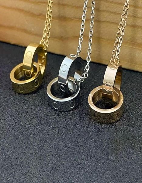 luxury heart pendant screw necklaces women round stainless steel couple double circle gold necklace jewelry for neck gifts for wom1396225, Silver
luxury heart pendant screw necklaces women round stainless steel couple double circle gold necklace jewelry for neck gifts for wom1396225, Silver