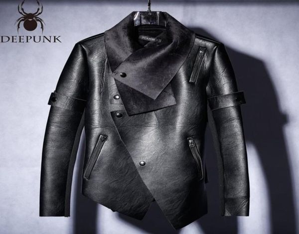fashionnew 2018 leather men and velvet winter trend of irregular motorcycle jacket slim leather jacket men4807227, Black
fashionnew 2018 leather men and velvet winter trend of irregular motorcycle jacket slim leather jacket men4807227, Black