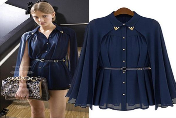 new arrival 2016 fashion ladies blouses loose shawl capestyle chiffon cardigan sun protection off shoulder shirts blouses fo1624116, White 
new arrival 2016 fashion ladies blouses loose shawl capestyle chiffon cardigan sun protection off shoulder shirts blouses fo1624116, White