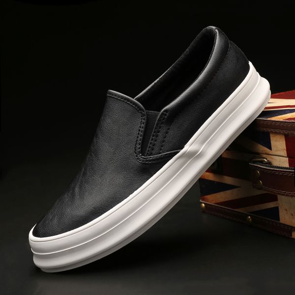 dress shoes men casual fashion leather loafers moccasins slip on men's flats thick bottom a21101 230812, Black
dress shoes men casual fashion leather loafers moccasins slip on men's flats thick bottom a21101 230812, Black